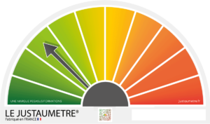 demi-cercle composé de couleurs commençant du vert et se terminant graduellement vers le rouge